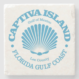 Posavasos De Piedra Isla de Captiva (concha de mar)