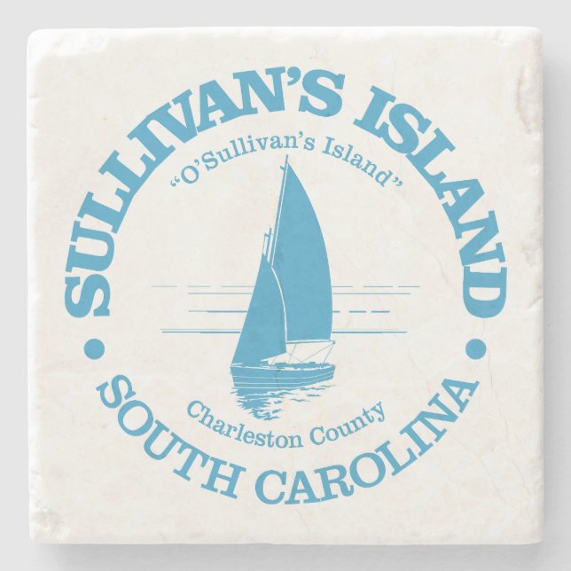 Posavasos De Piedra Isla de Sullivan (velero) (Anverso)