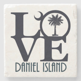 Posavasos De Piedra Isla LOVE Daniel