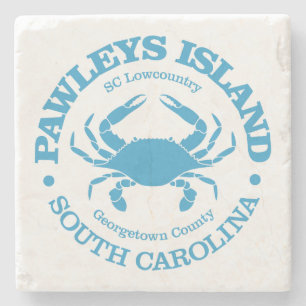 Posavasos De Piedra Isla Pawleys (cangrejo)