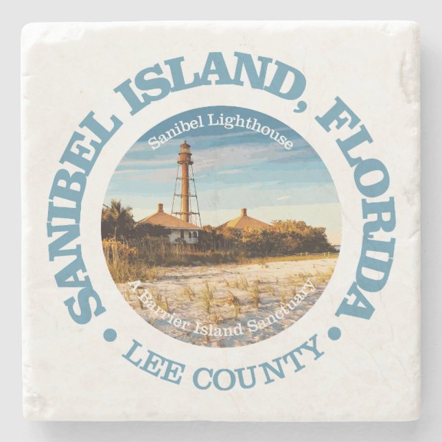 Posavasos De Piedra Isla Sanibel (C) (Anverso)