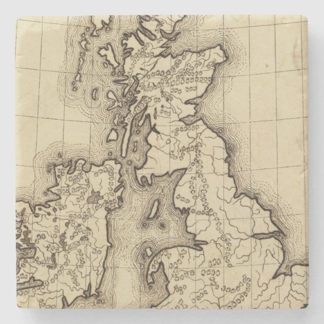 Posavasos De Piedra Islas británicas (Anverso)