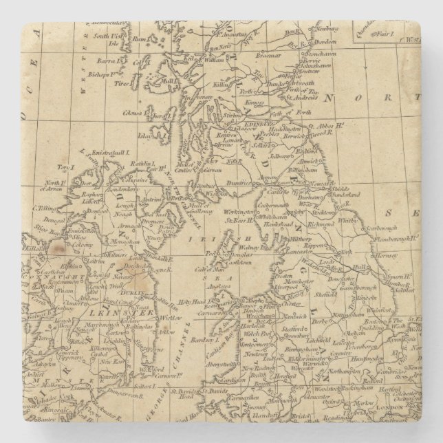 Posavasos De Piedra Islas británicas 5 (Anverso)