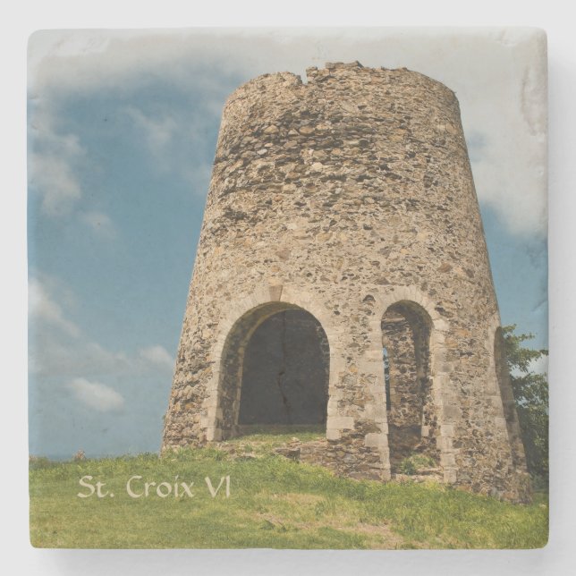 Posavasos De Piedra Islas Vírgenes de los Estados Unidos Santa Cruz de (Anverso)