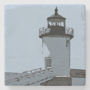 POSAVASOS DE PIEDRA ISLE AU HAUT LIGHT