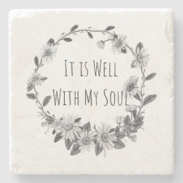 Posavasos De Piedra It Is Well With My Soul Piedra de Soporte