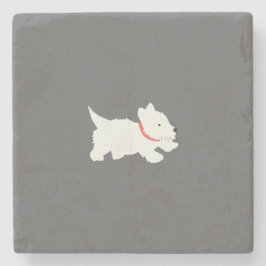 Posavasos De Piedra Izzie the Westie