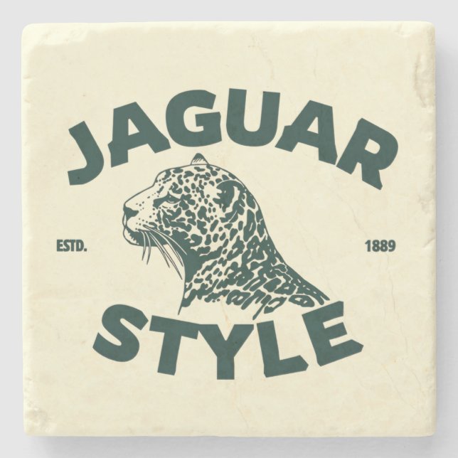Posavasos De Piedra Jaguar Stone Coaster (Anverso)