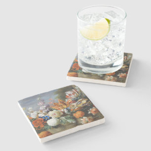 Posavasos De Piedra Jakob Bogdani Tulips Peonies y otras flores
