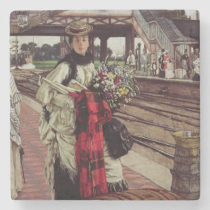 Posavasos De Piedra James Tissot el que espera en la estación