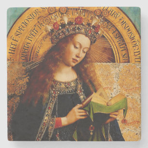 Posavasos De Piedra Jan van Eyck - Colección de arte fino de la Virgen