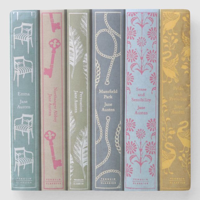 Posavasos De Piedra Jane Austen Novels  (Anverso)