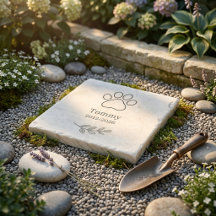 Jardín Memorial para Mascotas Piedra de Paso de Lu