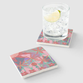 Posavasos De Piedra Jardines de verano de noche