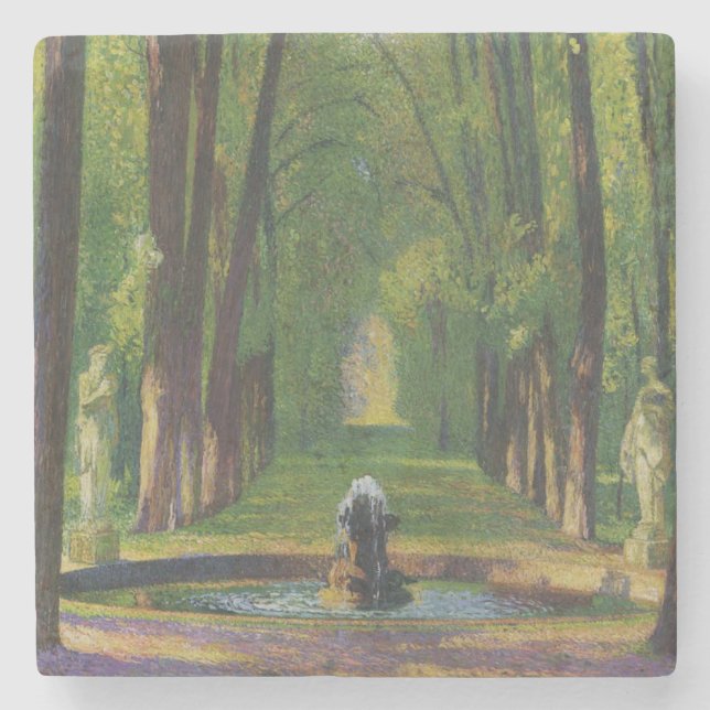 Posavasos De Piedra Jardines del Palacio de Versalles (Francia) (Anverso)