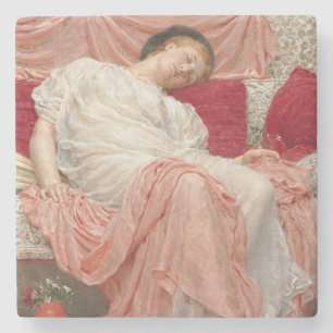 Posavasos De Piedra Jasmine (bella joven durmiendo)