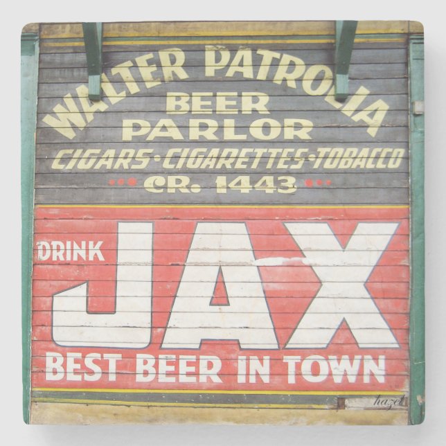 Posavasos De Piedra Jax, Jax Coaster, Nueva Orleans, (Anverso)