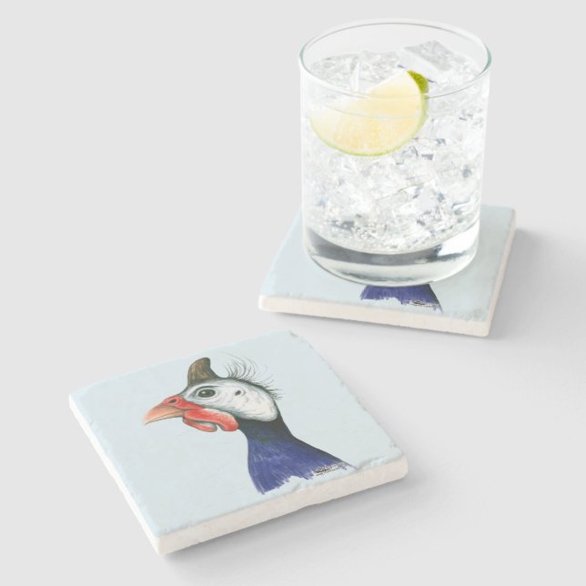 Posavasos De Piedra Jefe de Guinea (Lateral)