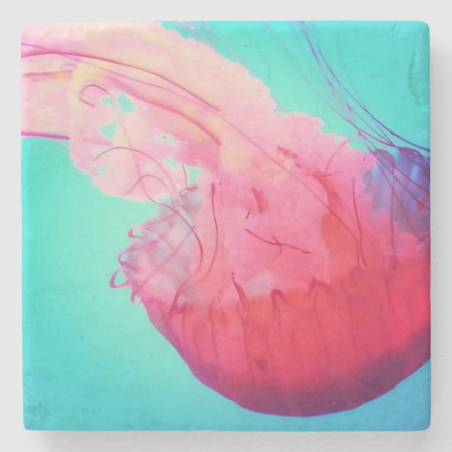 Posavasos De Piedra Jellyfish (Anverso)