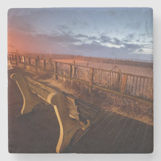 Posavasos De Piedra Jersey Shore Marble Coaster (Bench) by Mike Dalton
