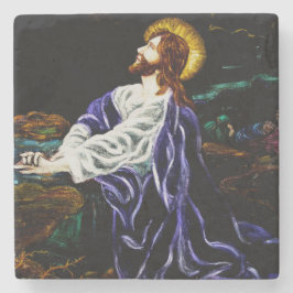 Posavasos De Piedra Jesús en el jardín de Gethsemane