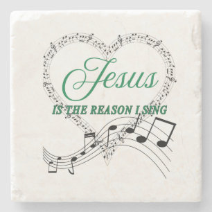 Posavasos De Piedra Jesús es la razón por la que canto la montaña rusa