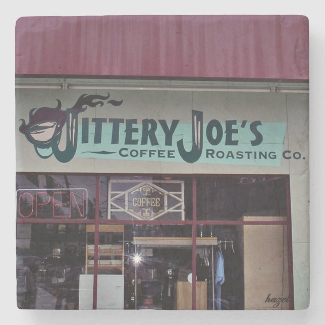 Posavasos De Piedra Jittery Joe's, Atenas, Georgia, Marble Coasters (Anverso)