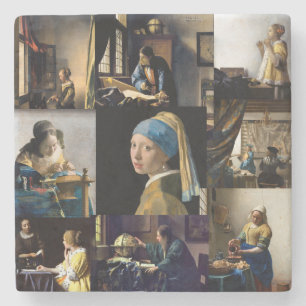 Posavasos De Piedra Johannes Vermeer - Masterpieces Patchwork