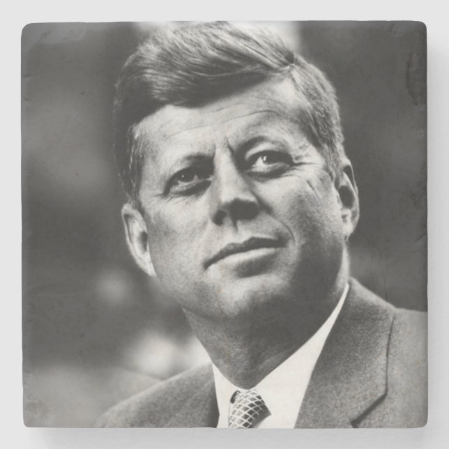 Posavasos De Piedra John F Kennedy President (Anverso)