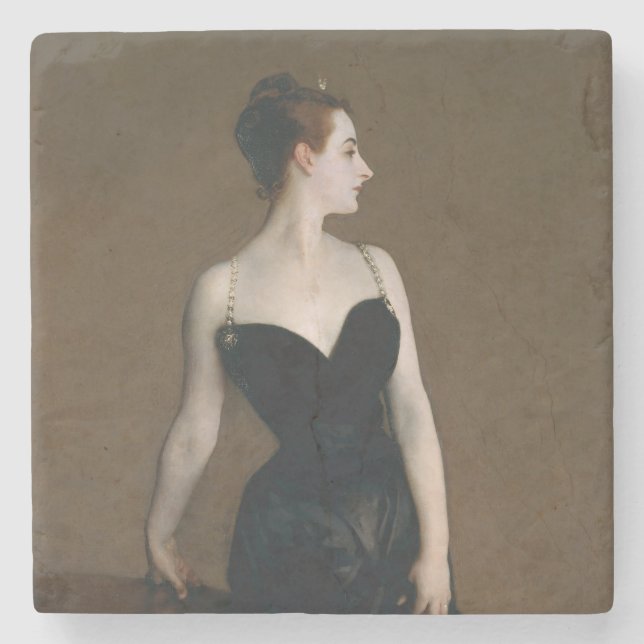 Posavasos De Piedra John Singer Sargent Madame X Classic Retrato (Anverso)