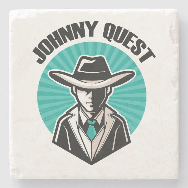 Posavasos De Piedra Johnny Quest (Anverso)