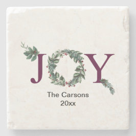 Posavasos De Piedra Joy for the holidays ornament