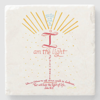Posavasos De Piedra Juan 8 12 Jesús Yo Soy El Verso De La Biblia Liger
