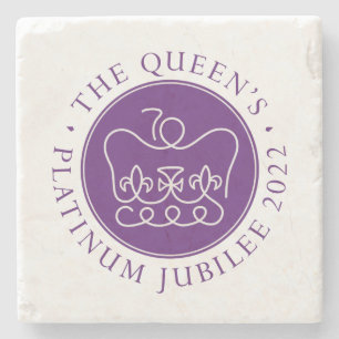 Posavasos De Piedra Jubileo platino de Reina