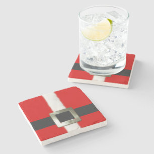 Posavasos De Piedra Juego de Santa de las Felices Navidad