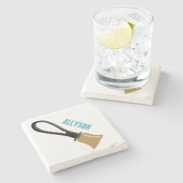 Posavasos De Piedra Jugadores de Ringers de coro de campanas personali