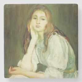 Posavasos De Piedra Julie Daydreaming (bella joven mujer)