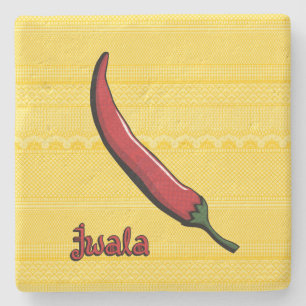 Posavasos De Piedra Jwala Chili Pepper Stone Coaster