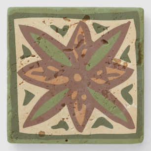 Posavasos De Piedra Kalakaua Hawaiian Tropical Tapa KL301