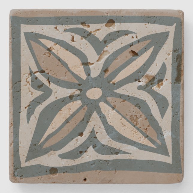 Posavasos De Piedra Kalakaua Hawaiian Tropical Tapa KL302 (Anverso)