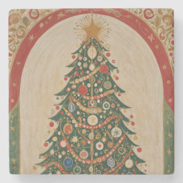 Posavasos De Piedra Kaleidoscopio festivo