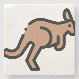 Posavasos De Piedra Kangaroo