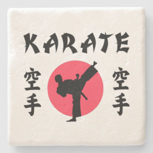 Posavasos De Piedra Karate Rising Sun