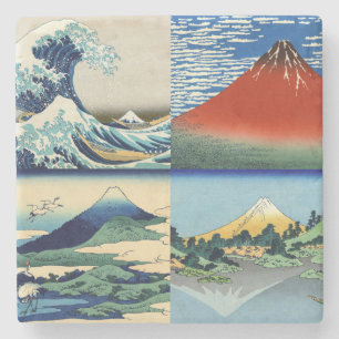 Posavasos De Piedra Katsushika Hokusai - 36 vistas del Monte Fuji