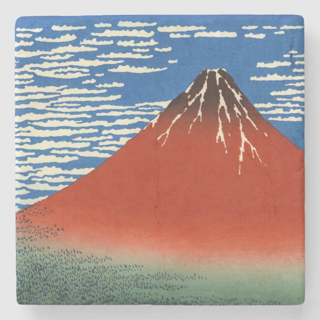 Posavasos De Piedra Katsushika Hokusai - Buen Viento, Buenos Días (Anverso)
