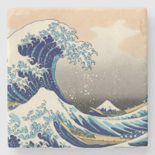 Posavasos De Piedra KATSUSHIKA HOKUSAI - La gran onda de Kanagawa