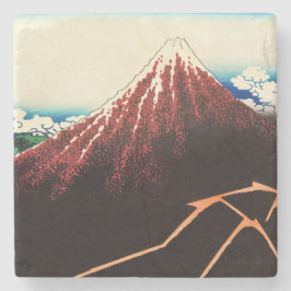 Posavasos De Piedra Katsushika Hokusai - Rayos debajo de la cumbre