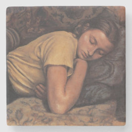 Posavasos De Piedra Katya durmiendo (por Serebriakova)