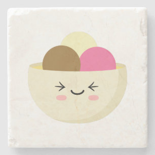 Posavasos De Piedra Kawaii Ice Cream