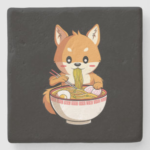 Posavasos De Piedra Kawaii ramen shiba inu regalo de amante de los f